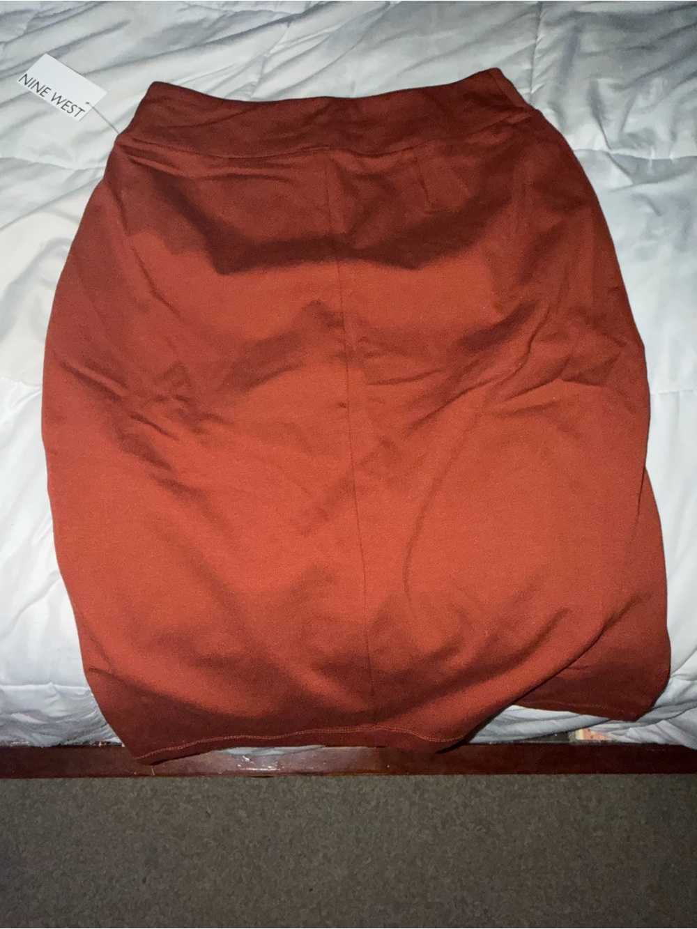 Nine West Burnt Orange Pencil Skirt - Picture 4 of 4